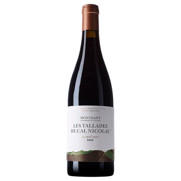 Botella de Les Tallades de Cal Nicolau, vino tinto de Orto Vins
